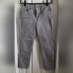 Eddie Bauer Plaid Lined Grey Jeans